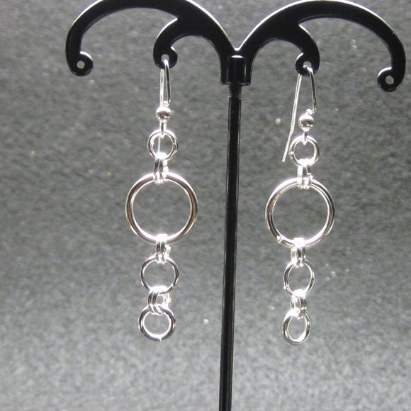 3/$20 | Silver circle earrings - Picture 6 of 6